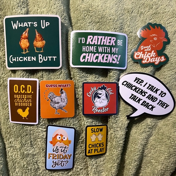 Chicken Stickers Vinyl Decals (TSC 2023 Chick Days Item) - Picture 5 of 9